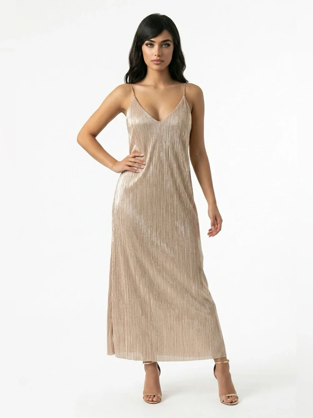 Zara Sexy Shimmer Dress - Picture 2 of 5